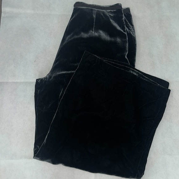 Poetry silk velvet black wide leg pant NWT size 14 - Picture 4 of 7